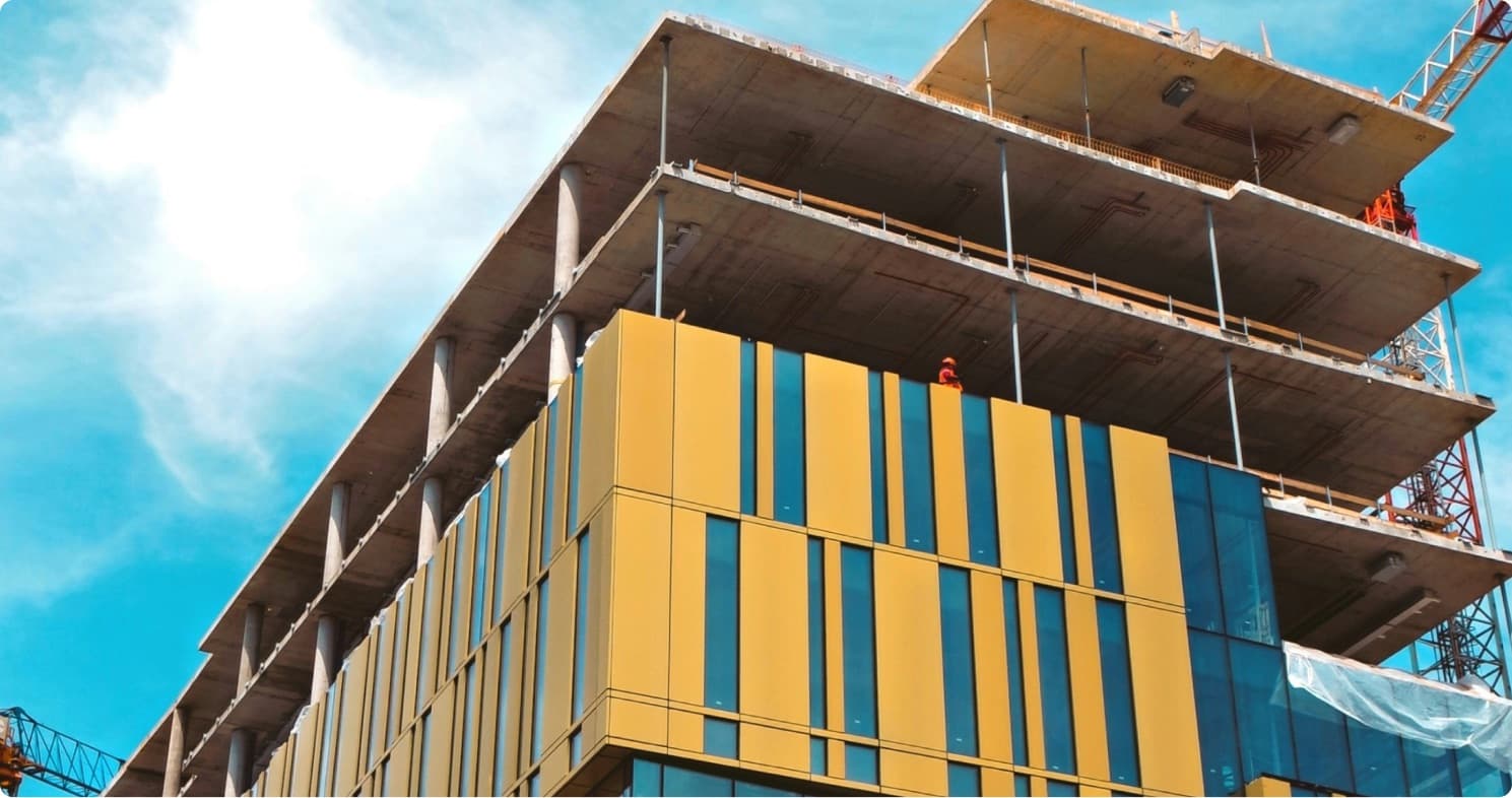 Construction workers on site